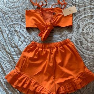 Two piece short set